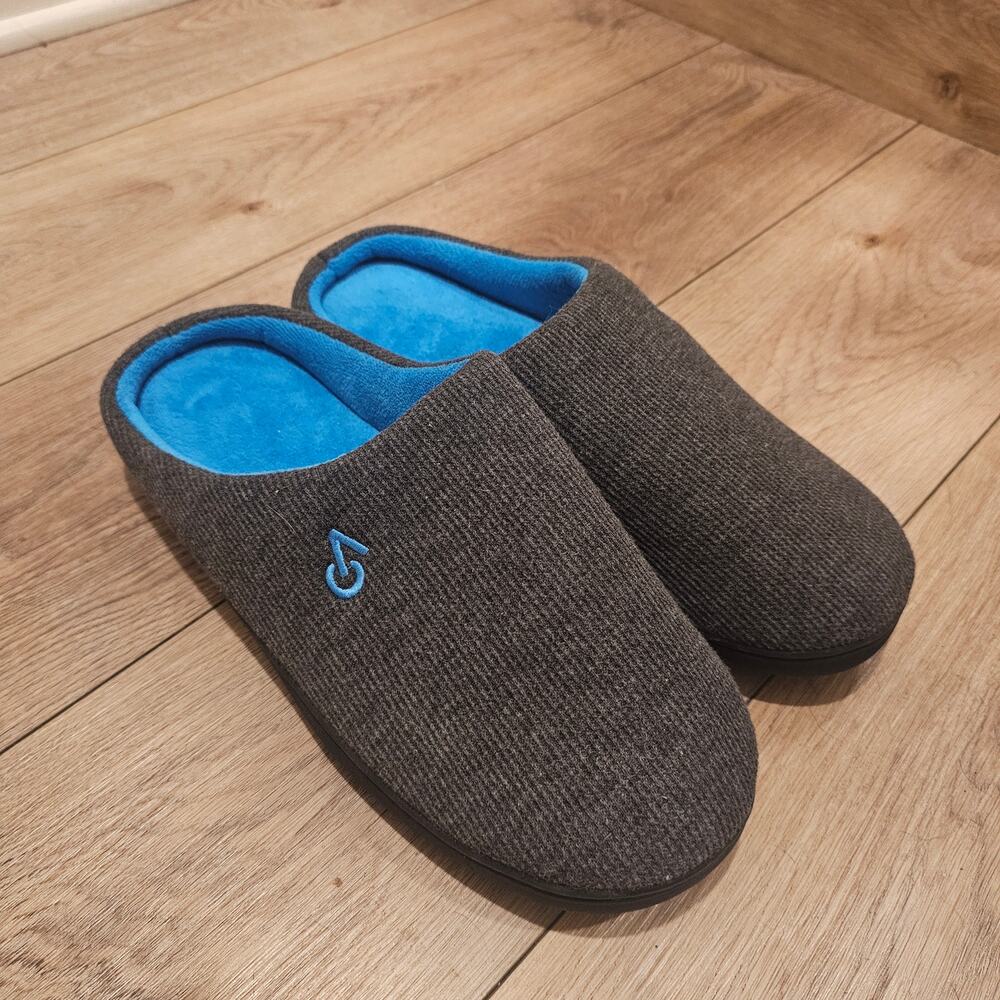 NWOT VeraCosy Men's Memory Foam Rubber Sole Slippers Size 13-14